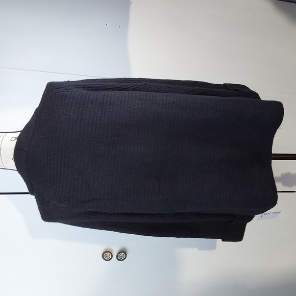 Nine West- Womens Black Super Soft Drapey Open Ribbed Texture Cardigan Sz.XXL - Picture 5 of 8